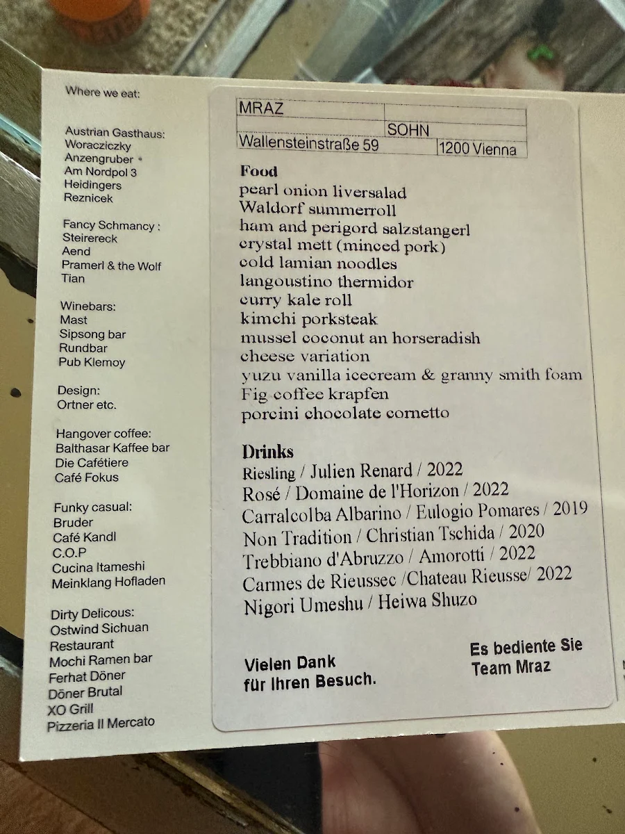 Speisekarte photo 2