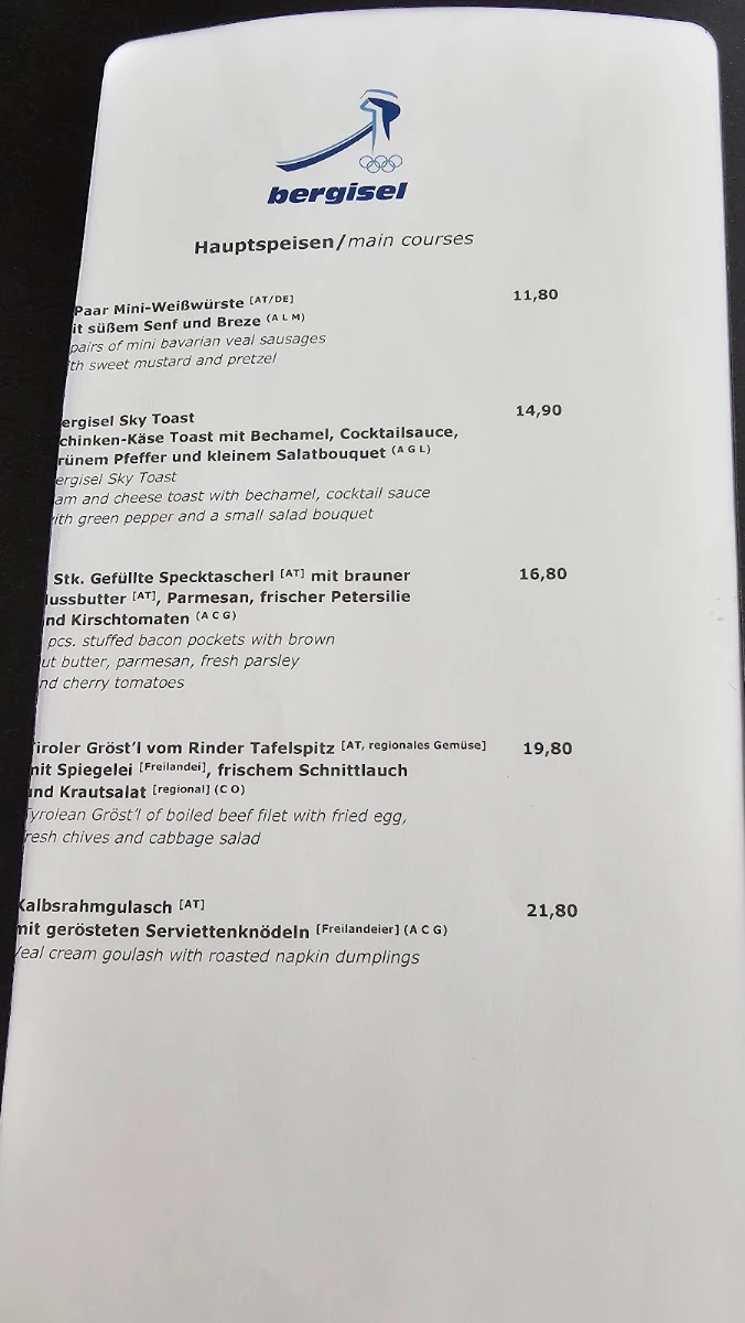 Speisekarte photo 1
