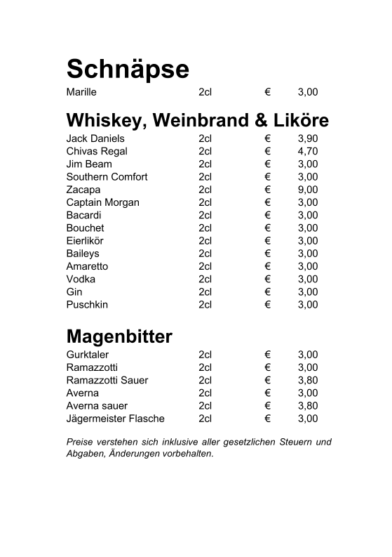 Speisekarte photo 2