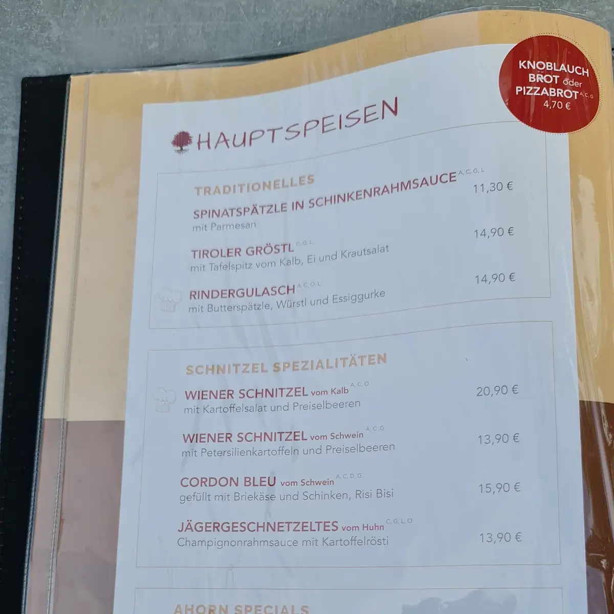 Speisekarte photo 3