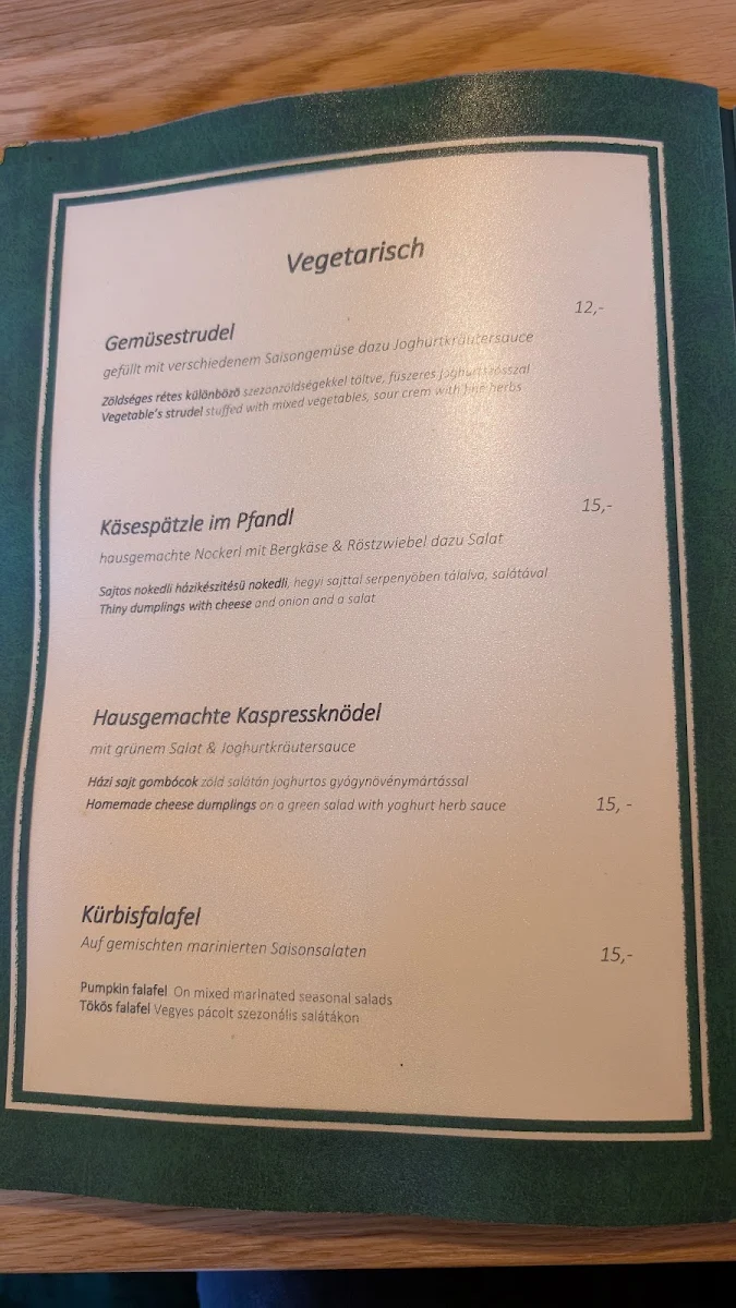 Speisekarte photo 5