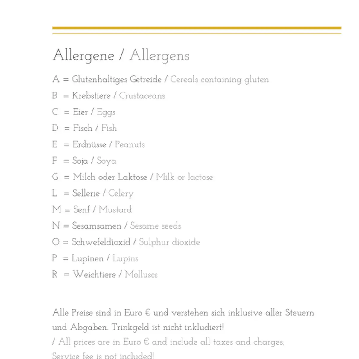 Speisekarte photo 4
