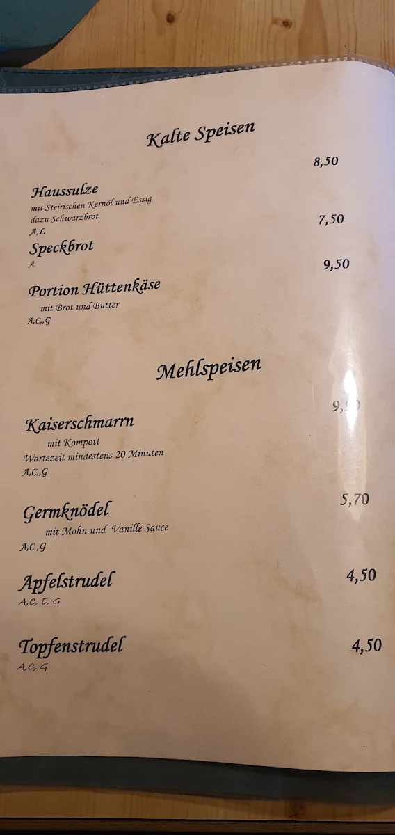 Speisekarte photo 1