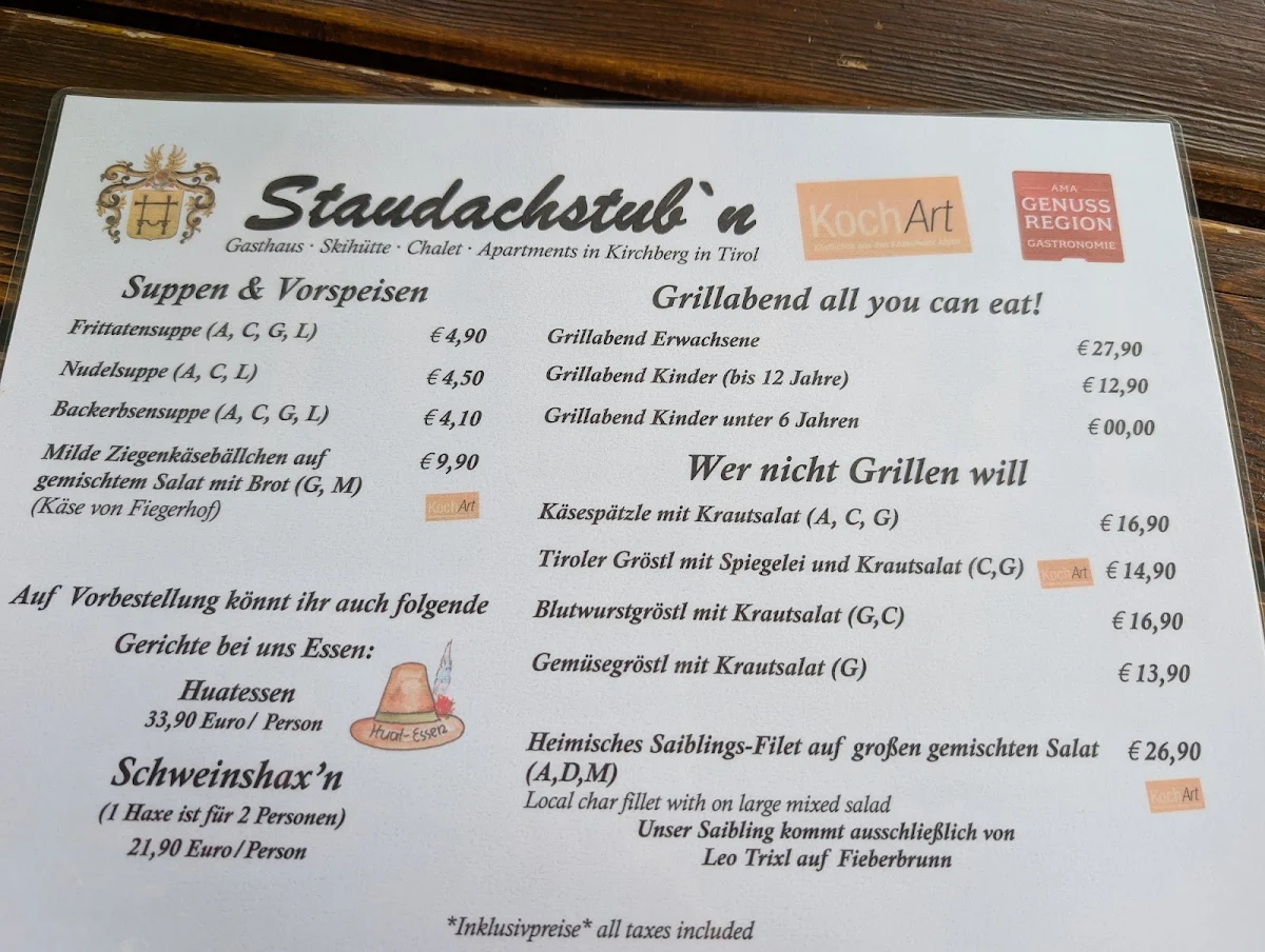 Speisekarte photo 1