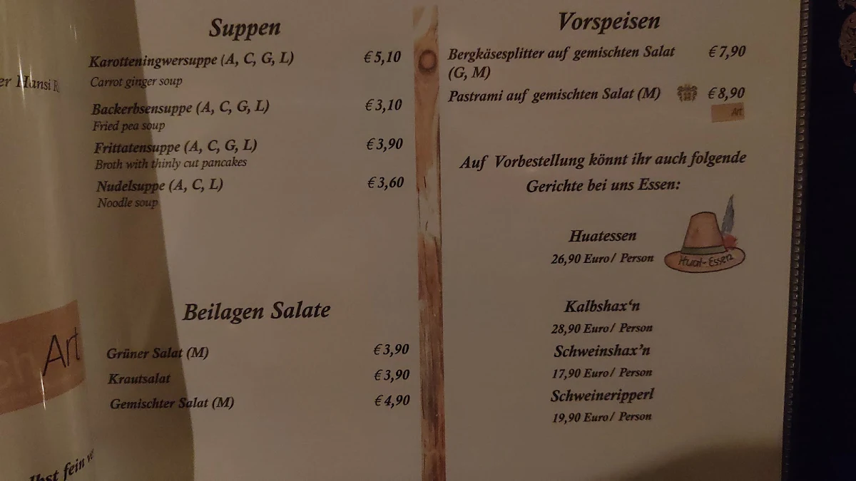 Speisekarte photo 4