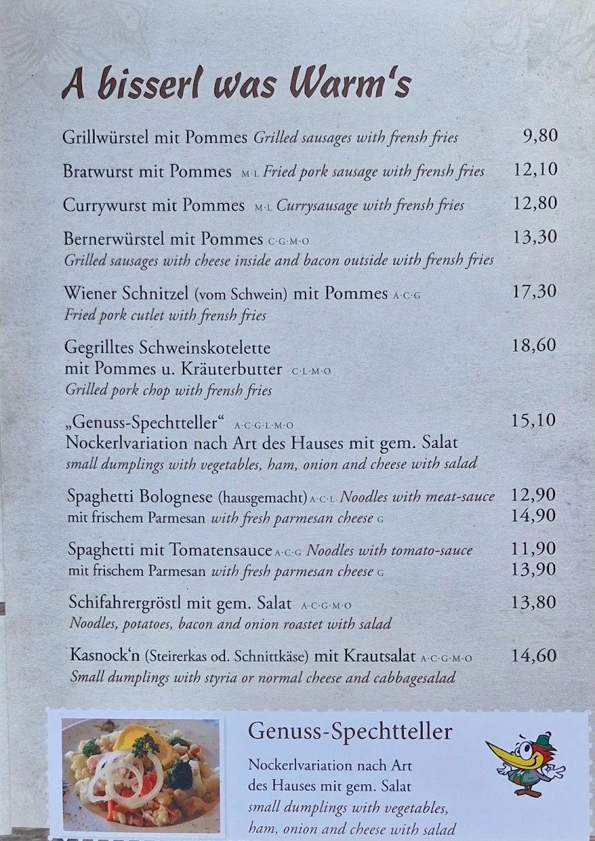 Speisekarte photo 1