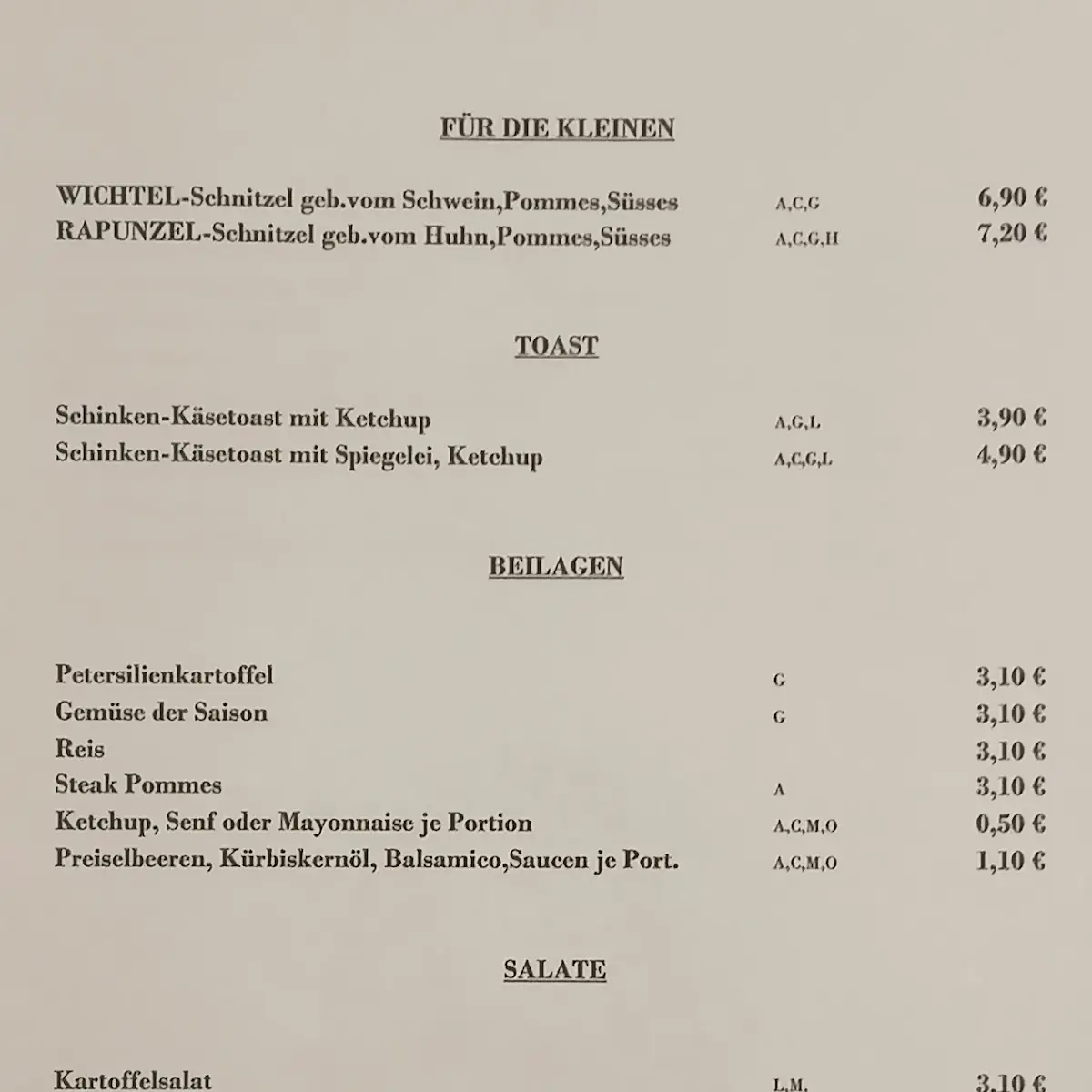Speisekarte photo 3