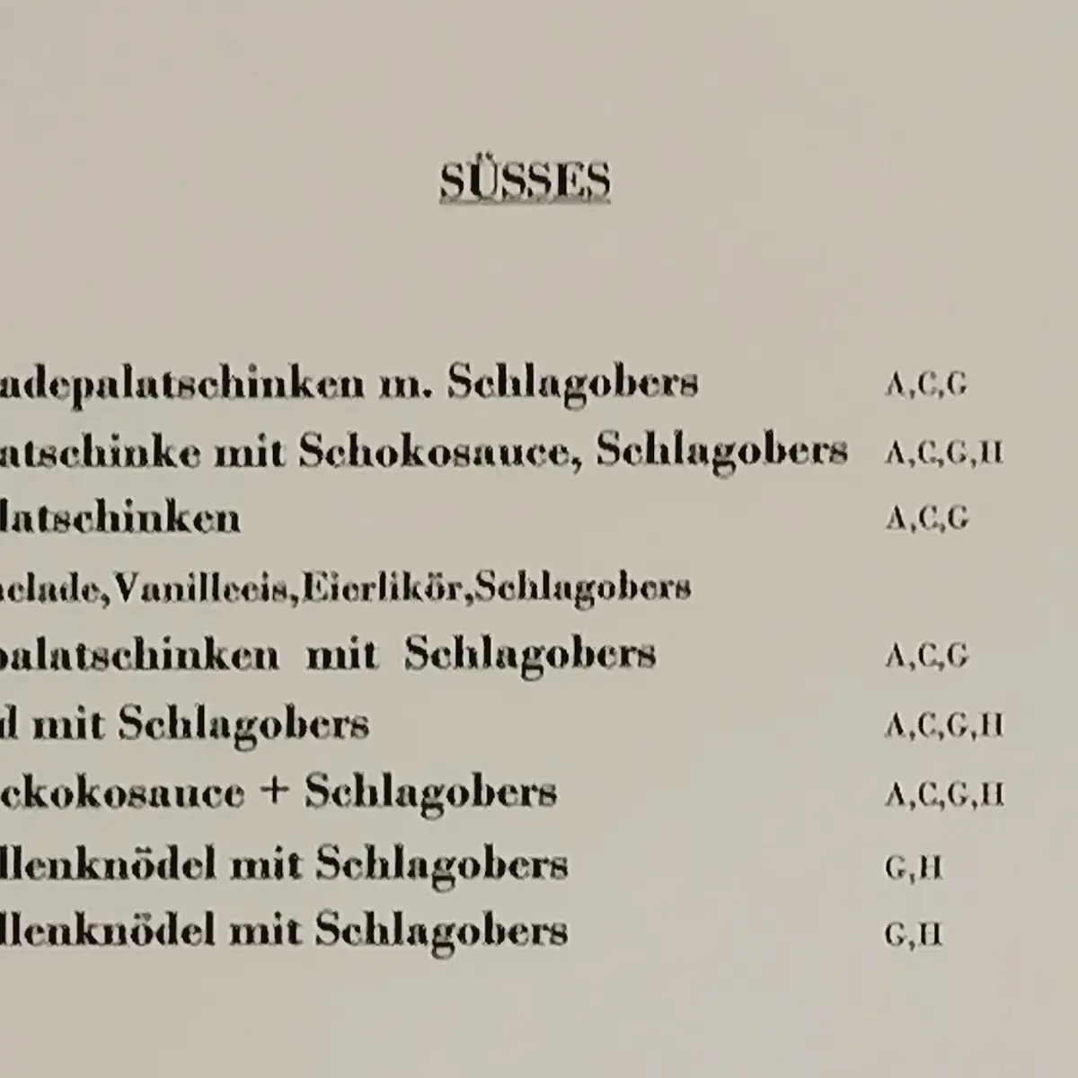 Speisekarte photo 4