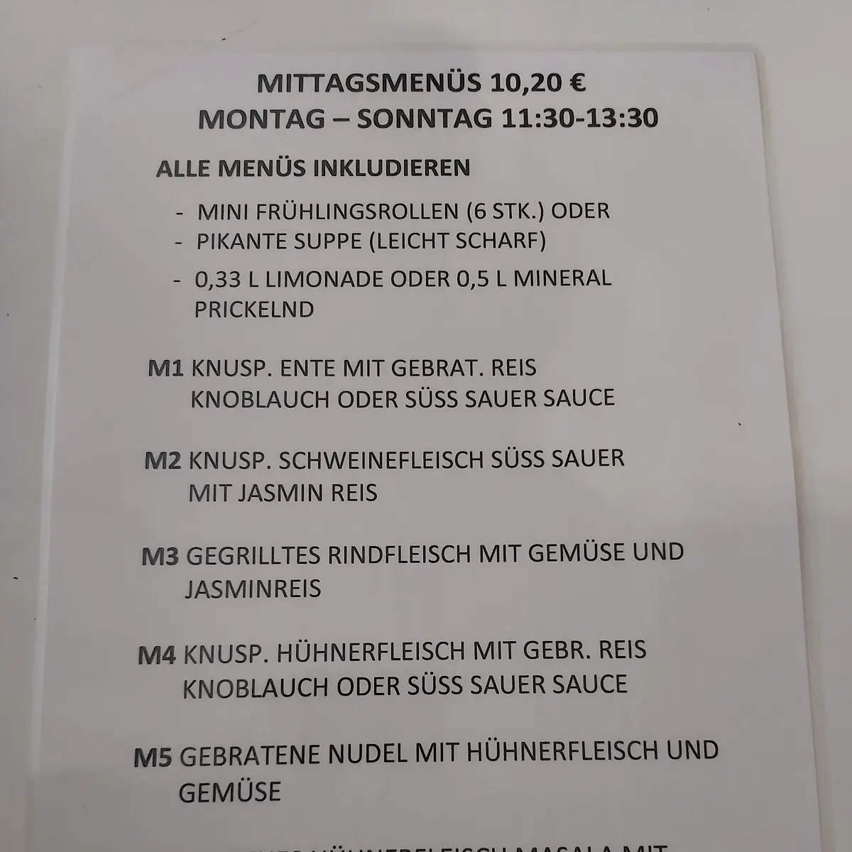 Speisekarte photo 1
