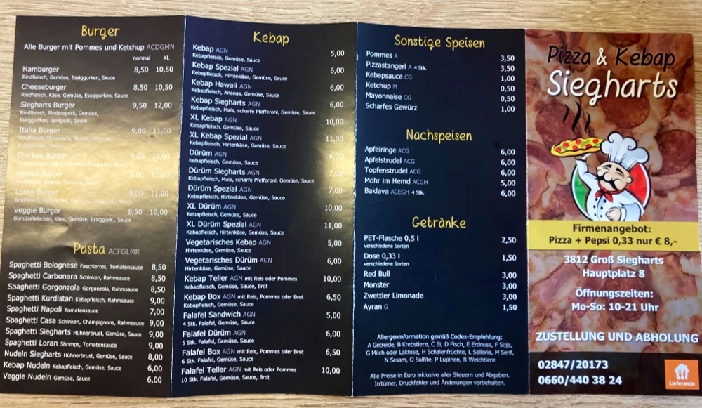 Speisekarte photo 1