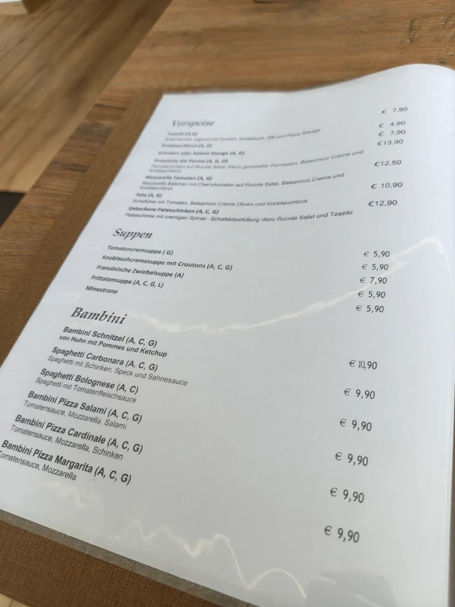 Speisekarte photo 2