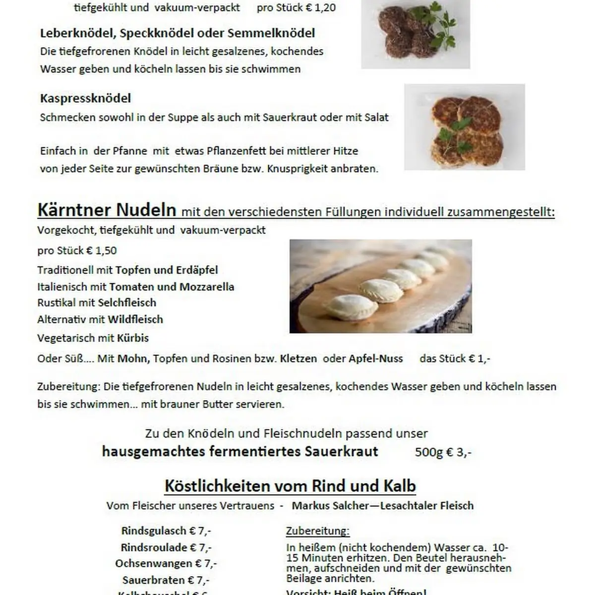 Speisekarte photo 4