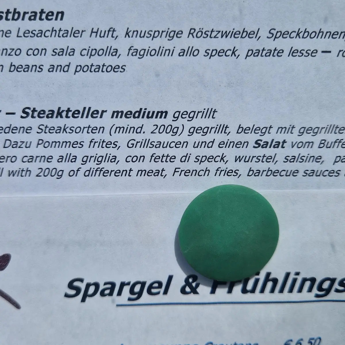 Speisekarte photo 8