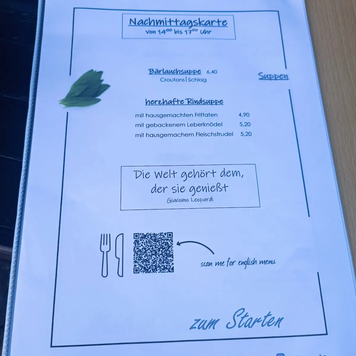 Speisekarte photo 2