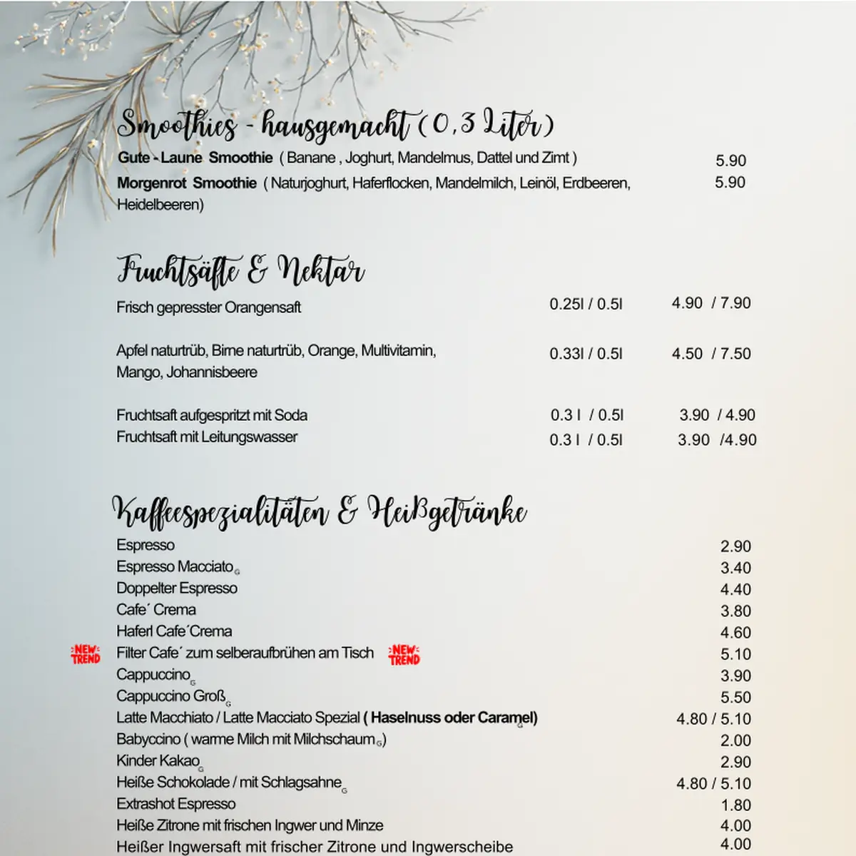 Speisekarte photo 2