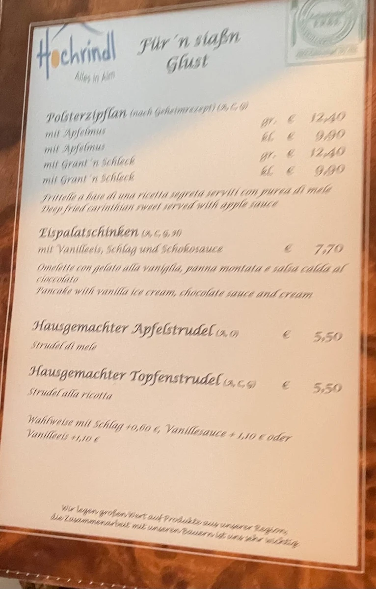 Speisekarte photo 2