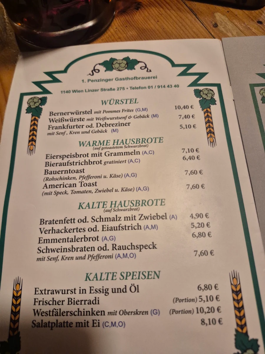 Speisekarte photo 1