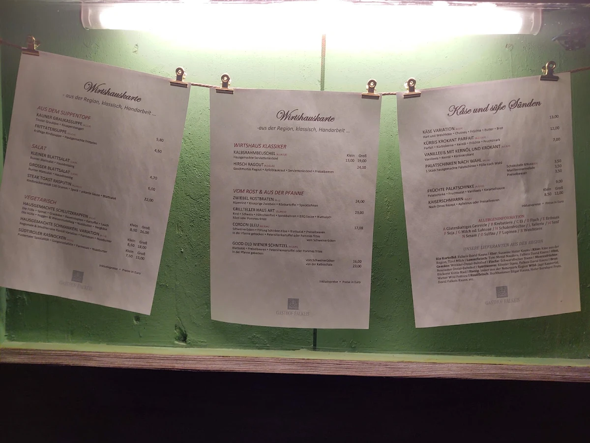Speisekarte photo 1