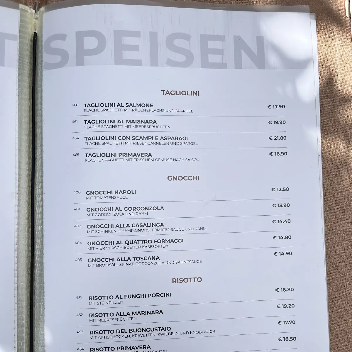 Speisekarte photo 1