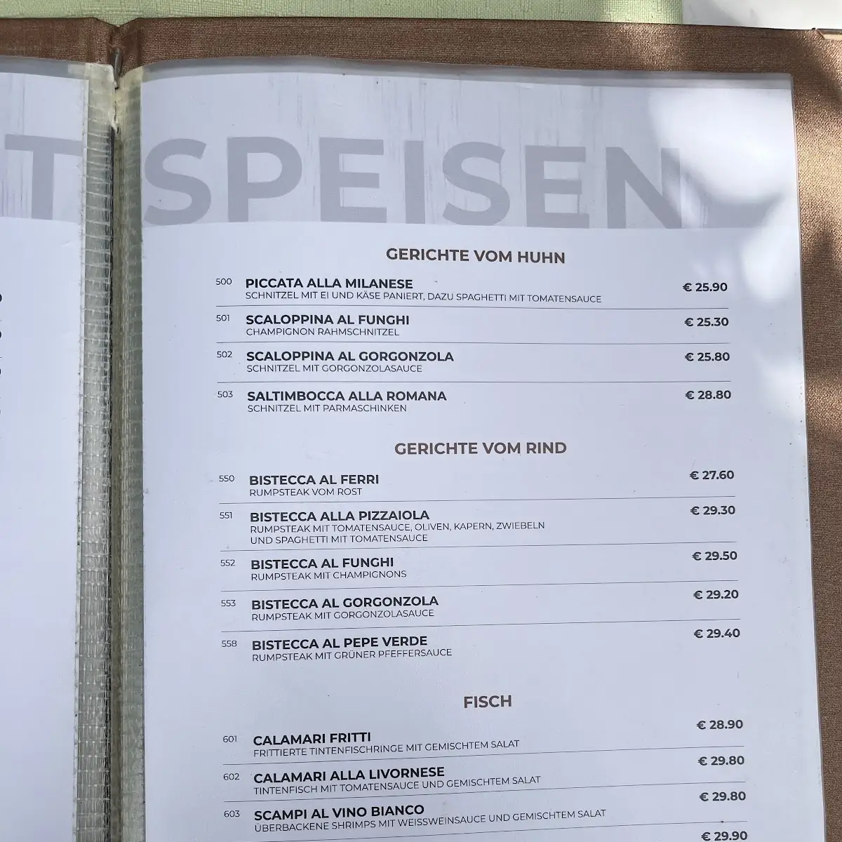 Speisekarte photo 2