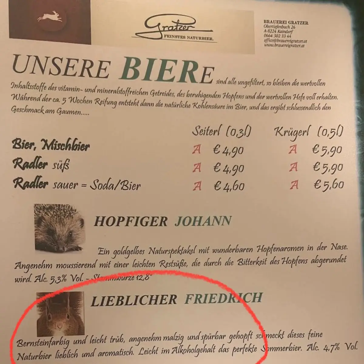 Speisekarte photo 1