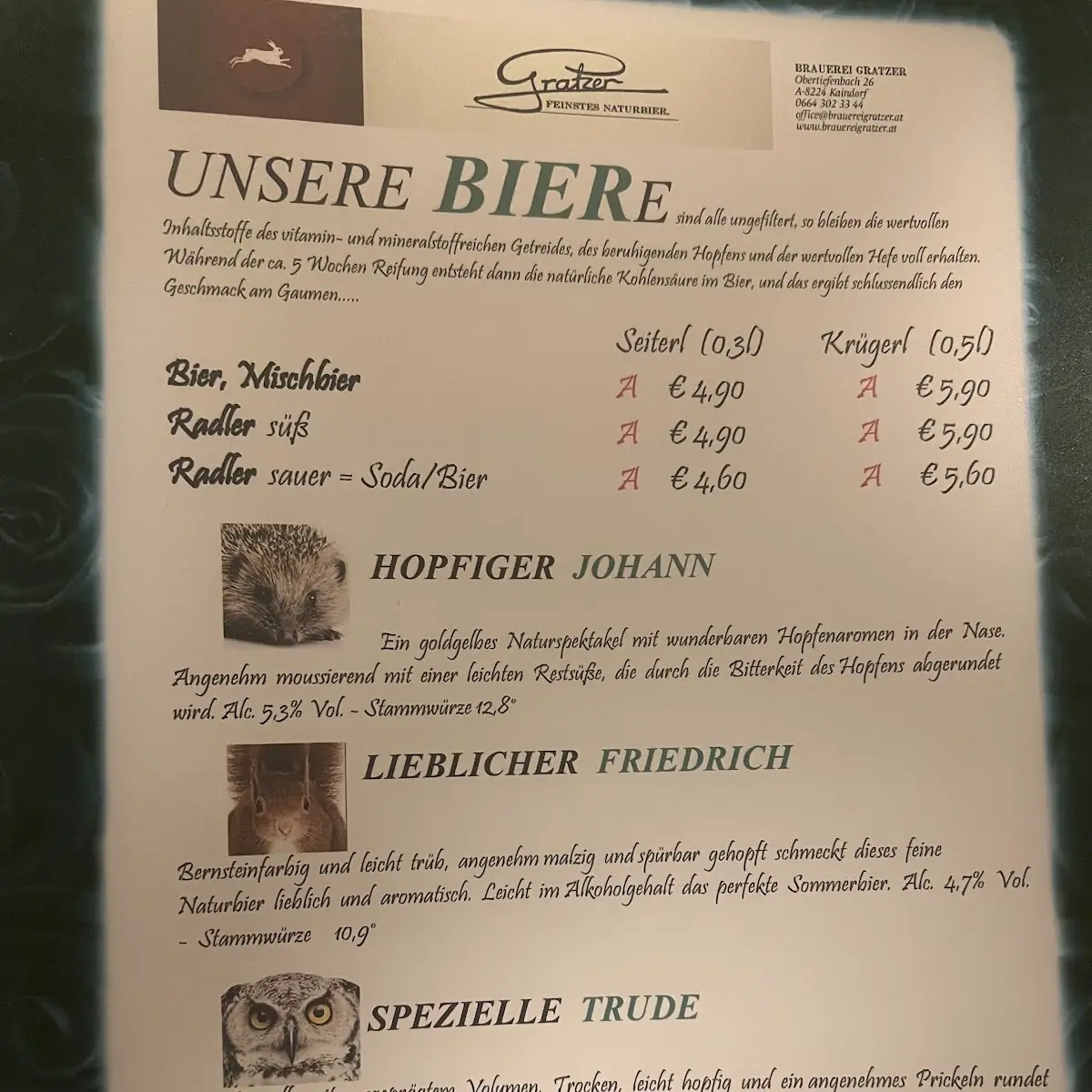 Speisekarte photo 2