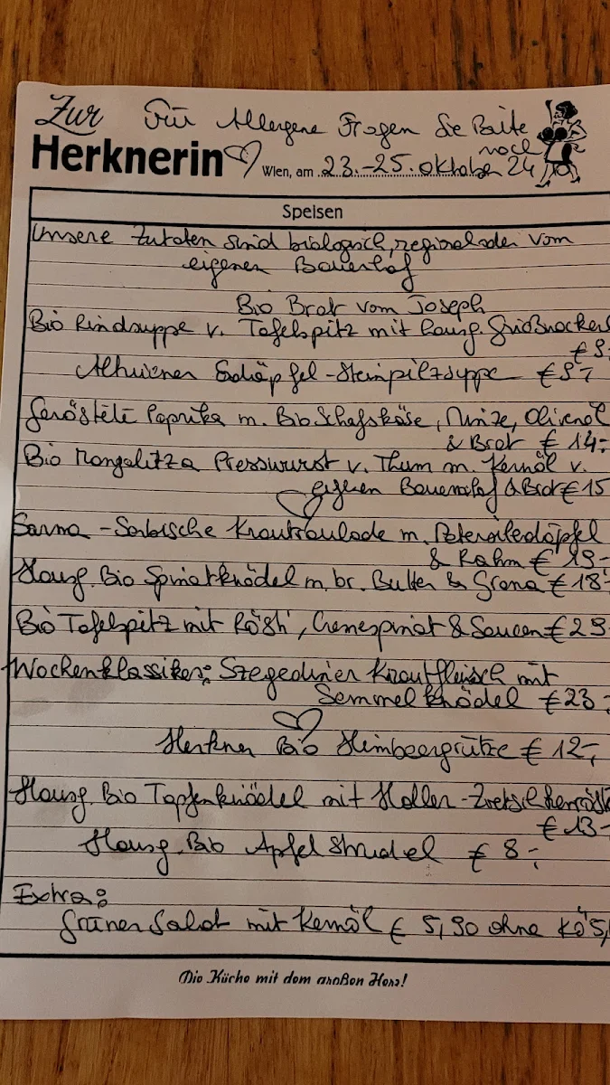 Speisekarte photo 1