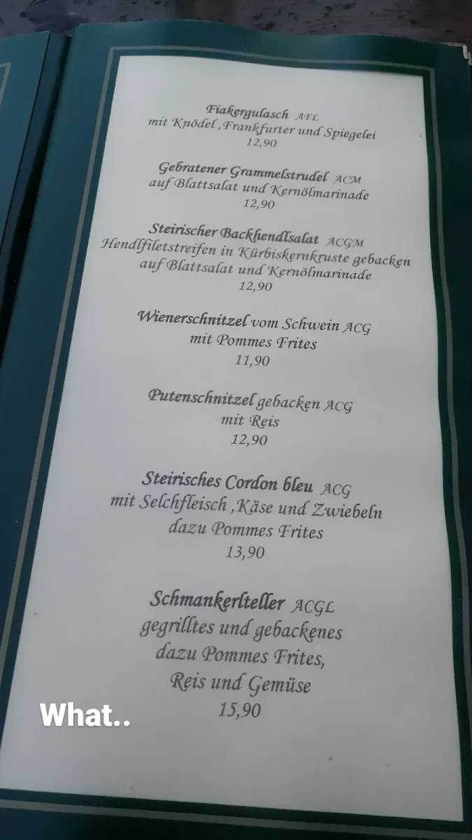 Speisekarte photo 3