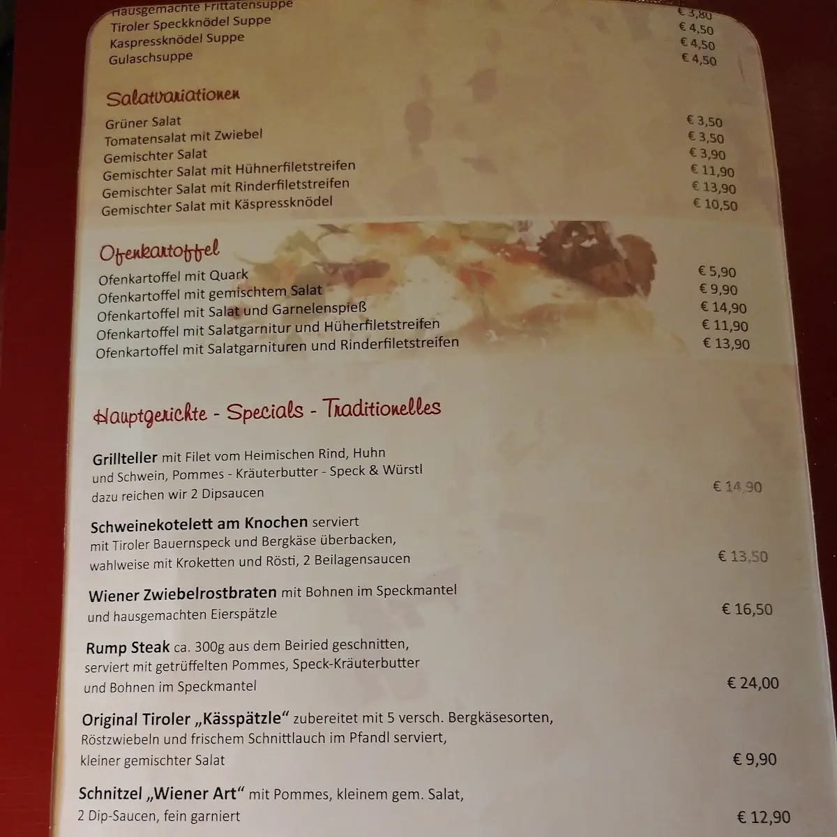 Speisekarte photo 6