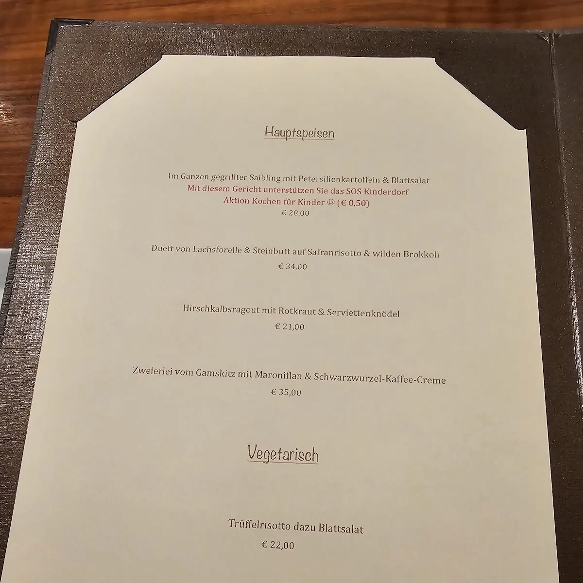 Speisekarte photo 1