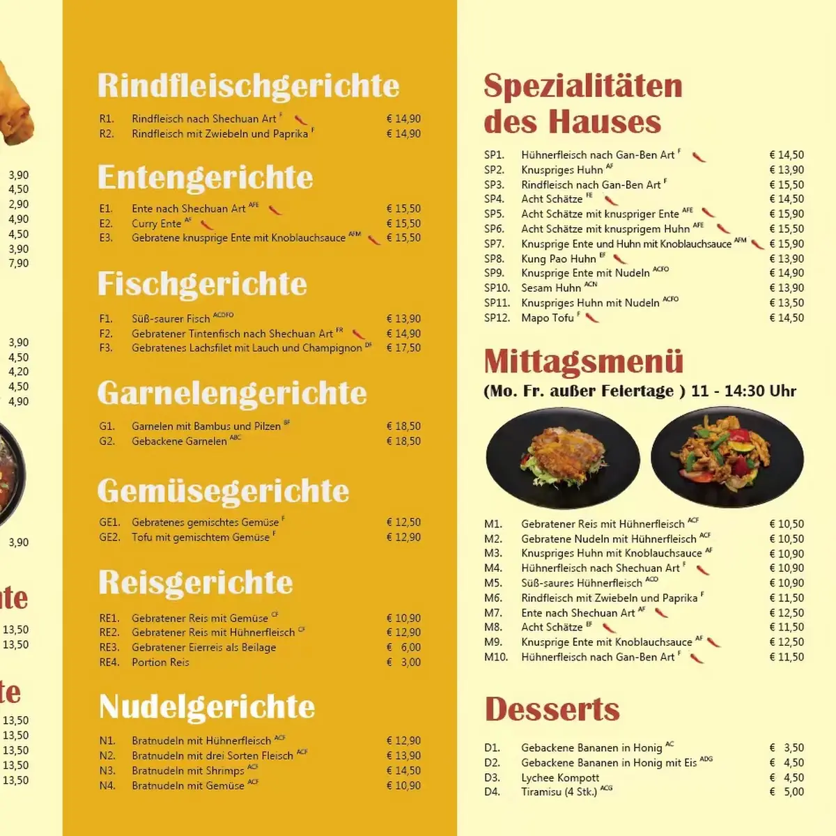 Speisekarte photo 1