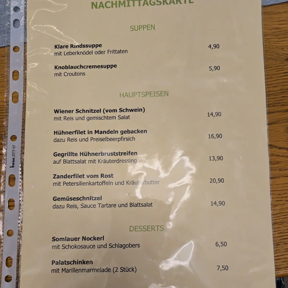 Speisekarte photo 3