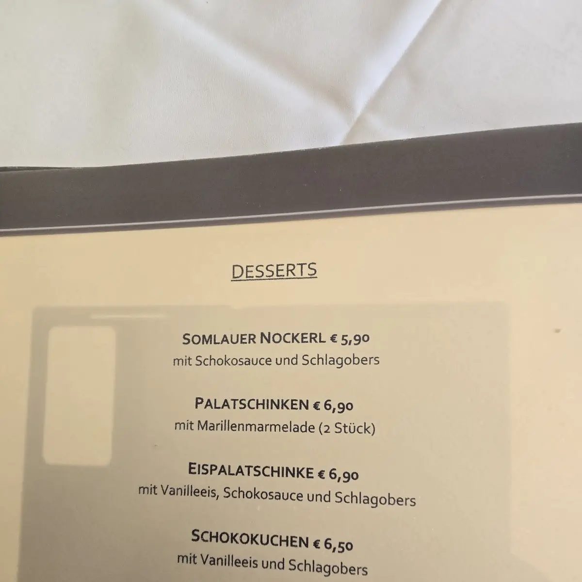 Speisekarte photo 4