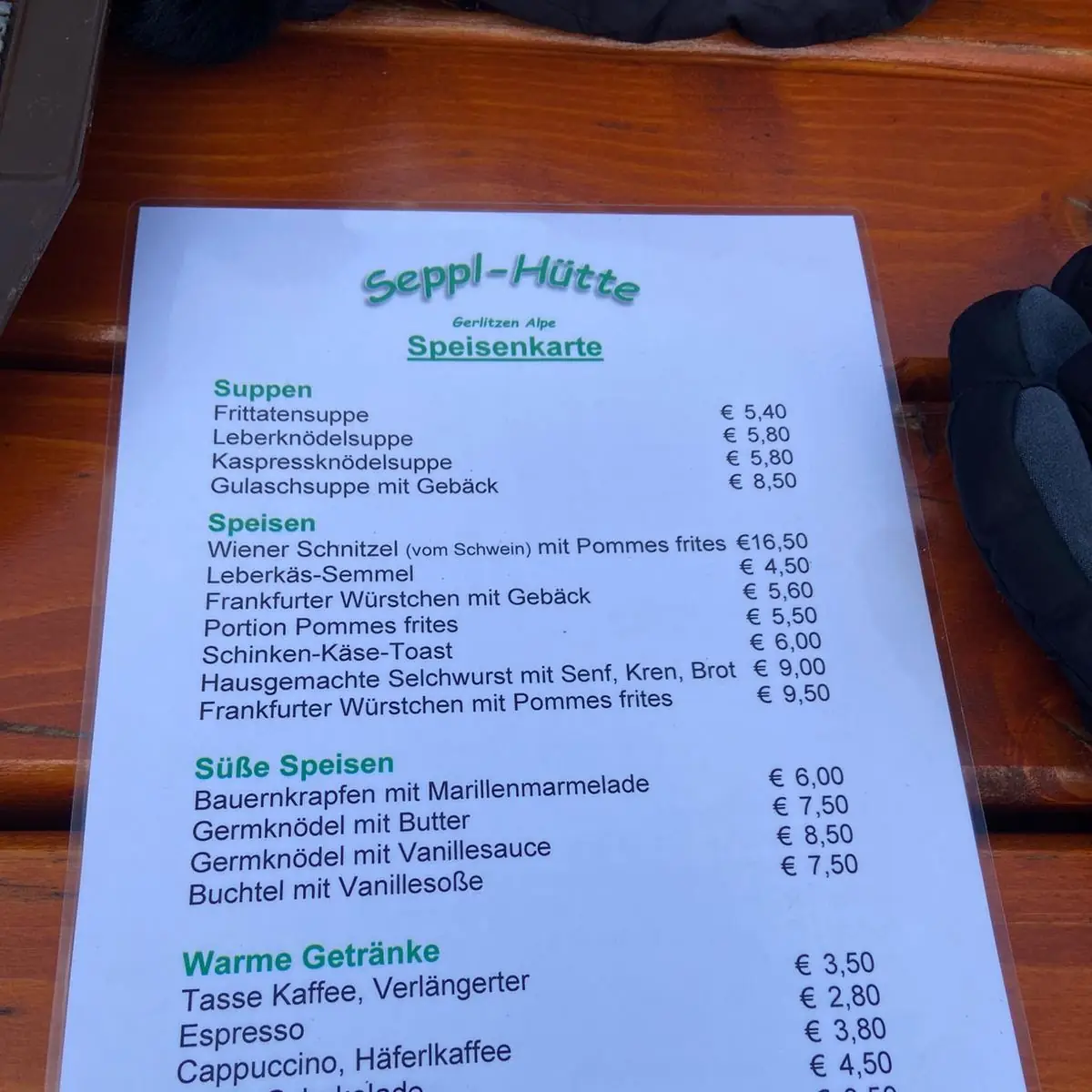 Speisekarte photo 4