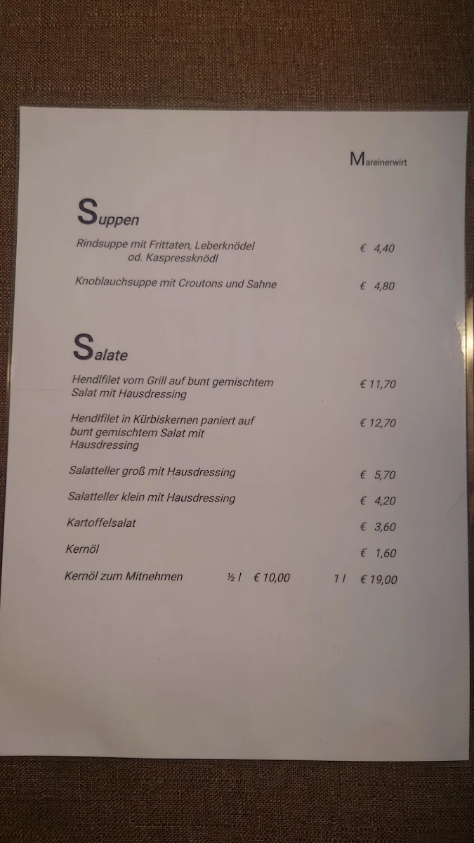 Speisekarte photo 2