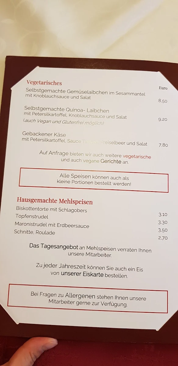Speisekarte photo 2