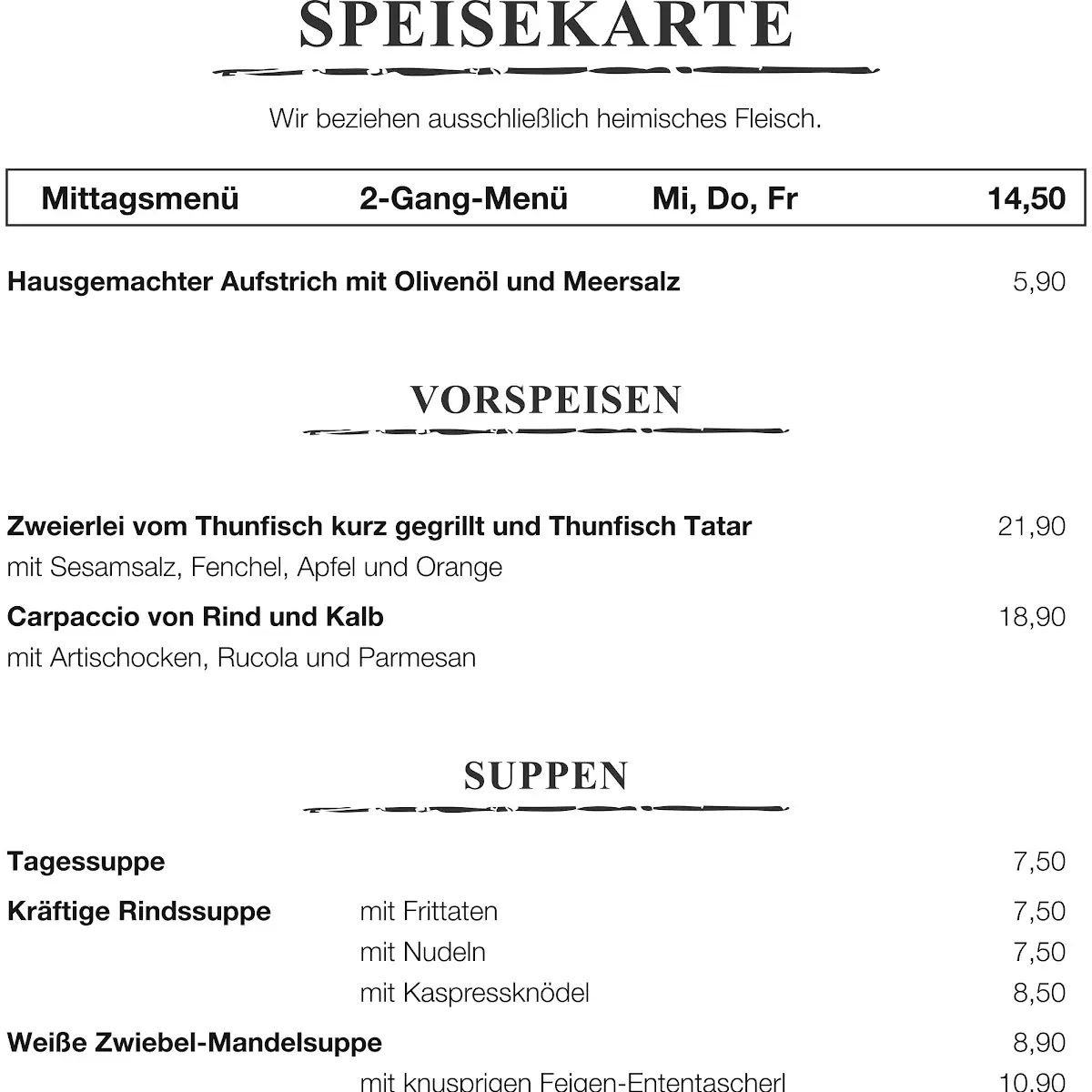 Speisekarte photo 4