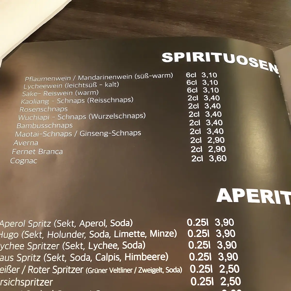 Speisekarte photo 4