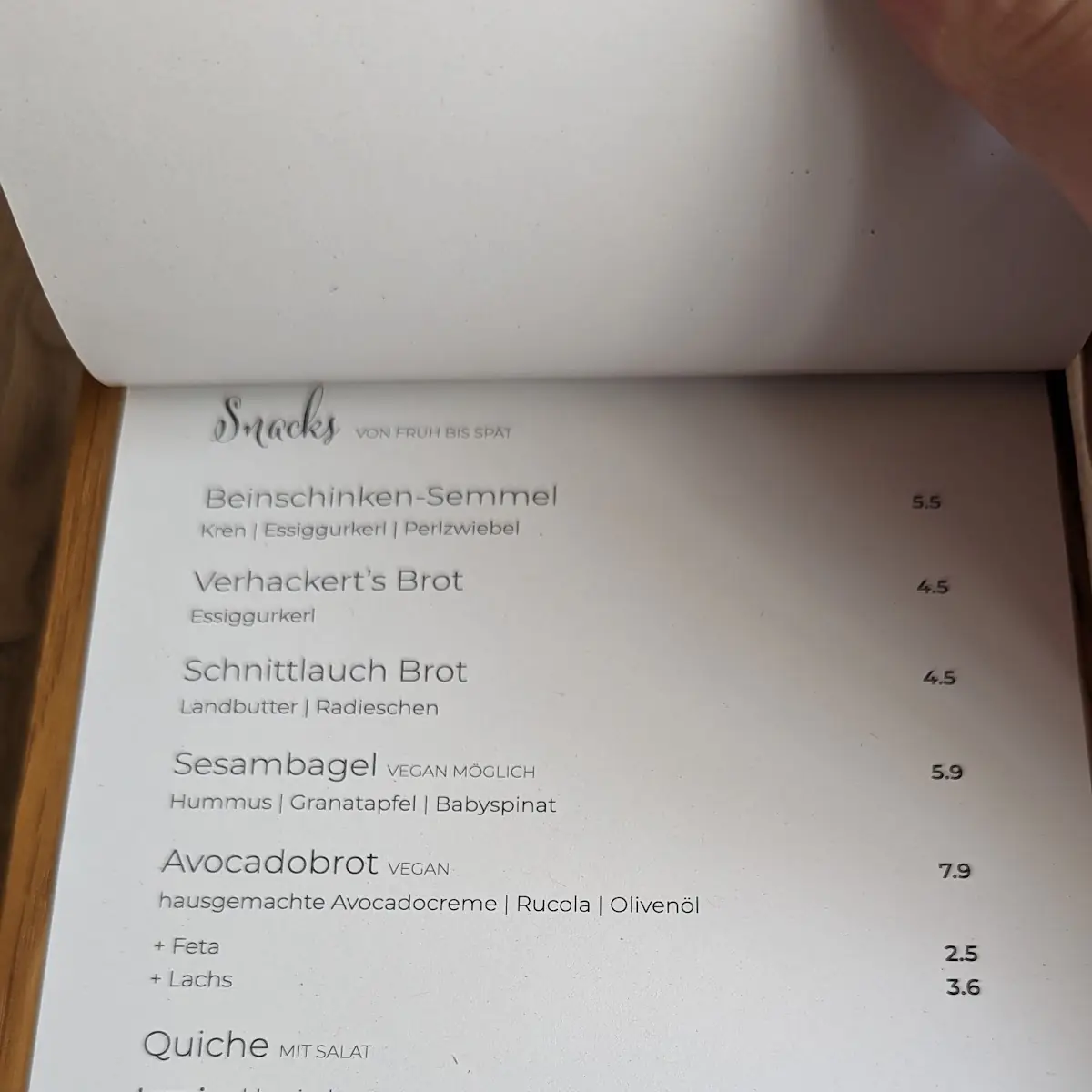 Speisekarte photo 3
