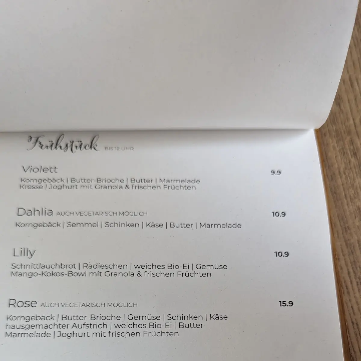 Speisekarte photo 5