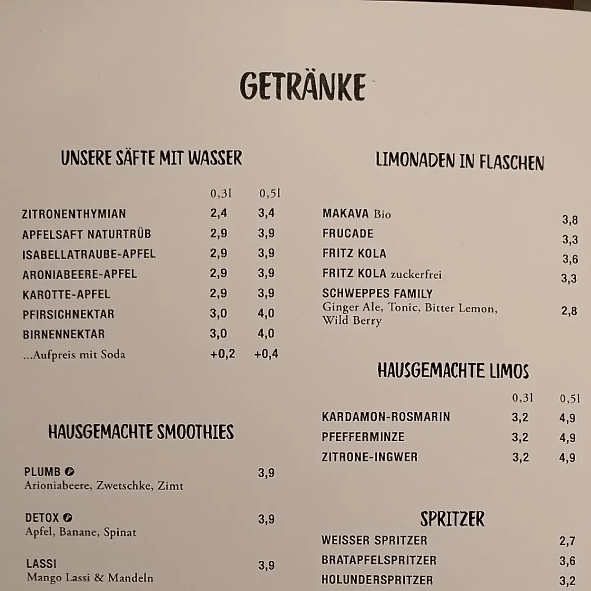 Speisekarte photo 1