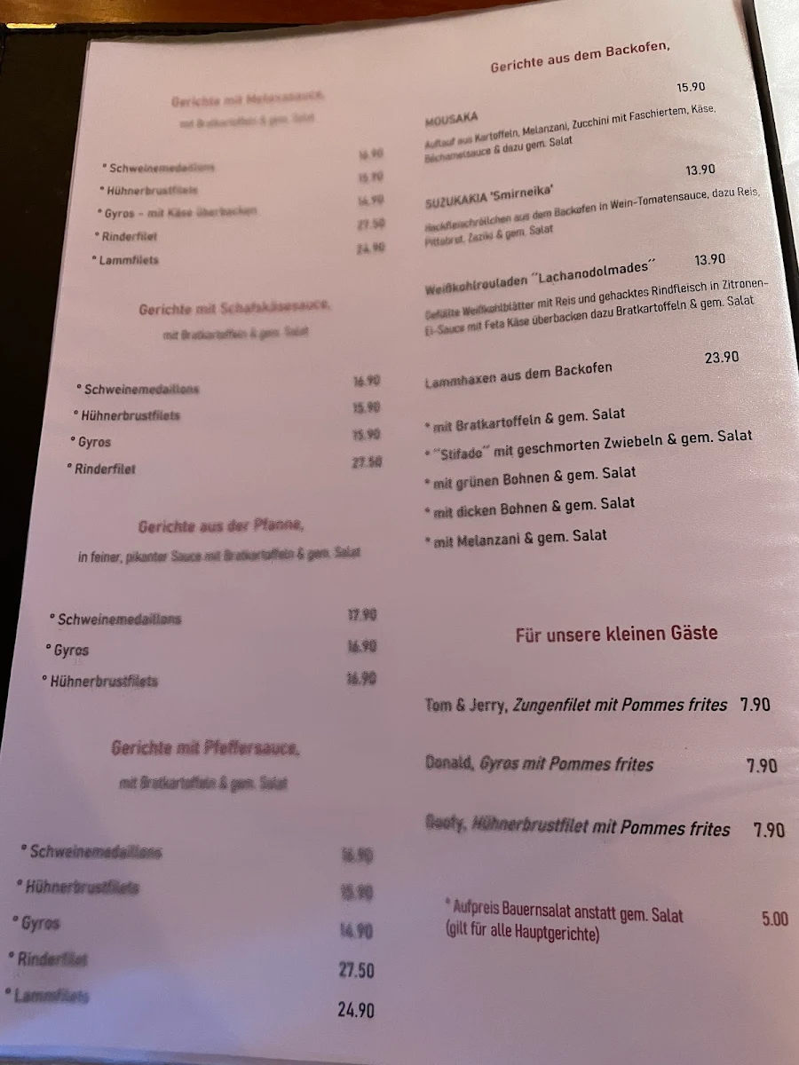 Speisekarte photo 3