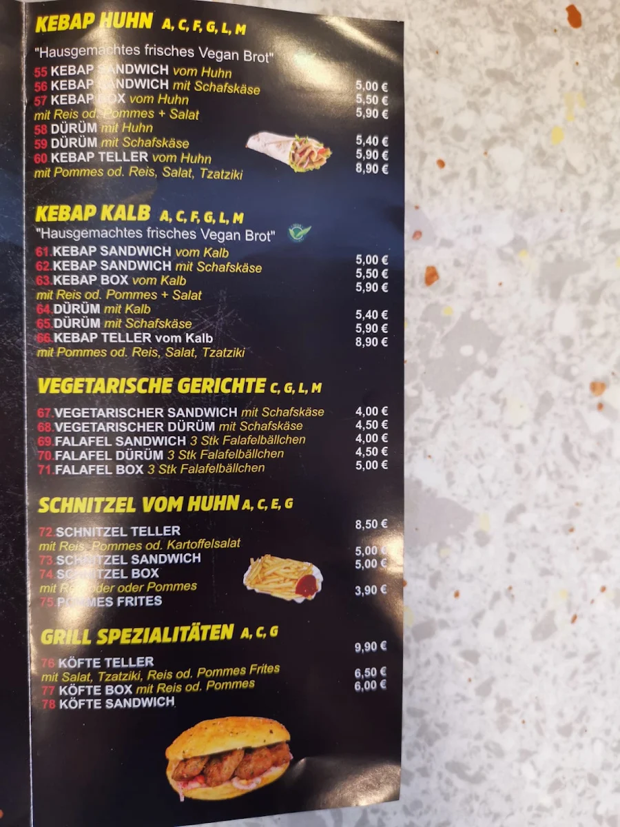 Speisekarte photo 3