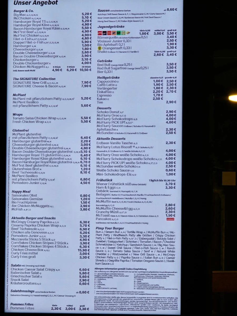 Speisekarte photo 1