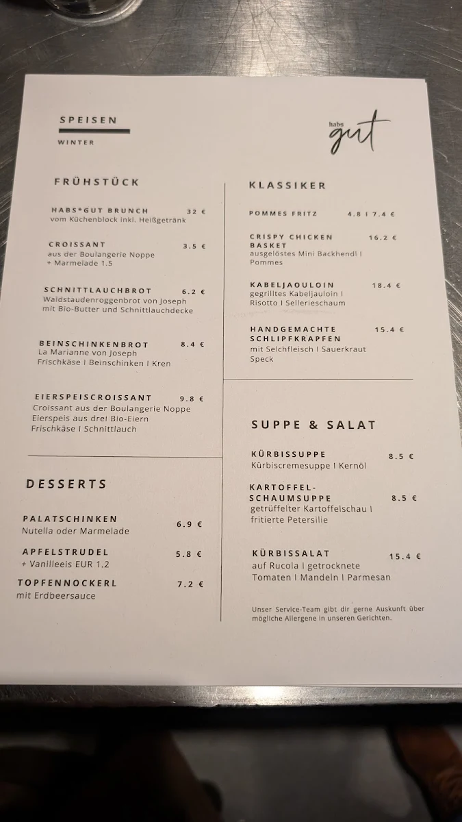 Speisekarte photo 1