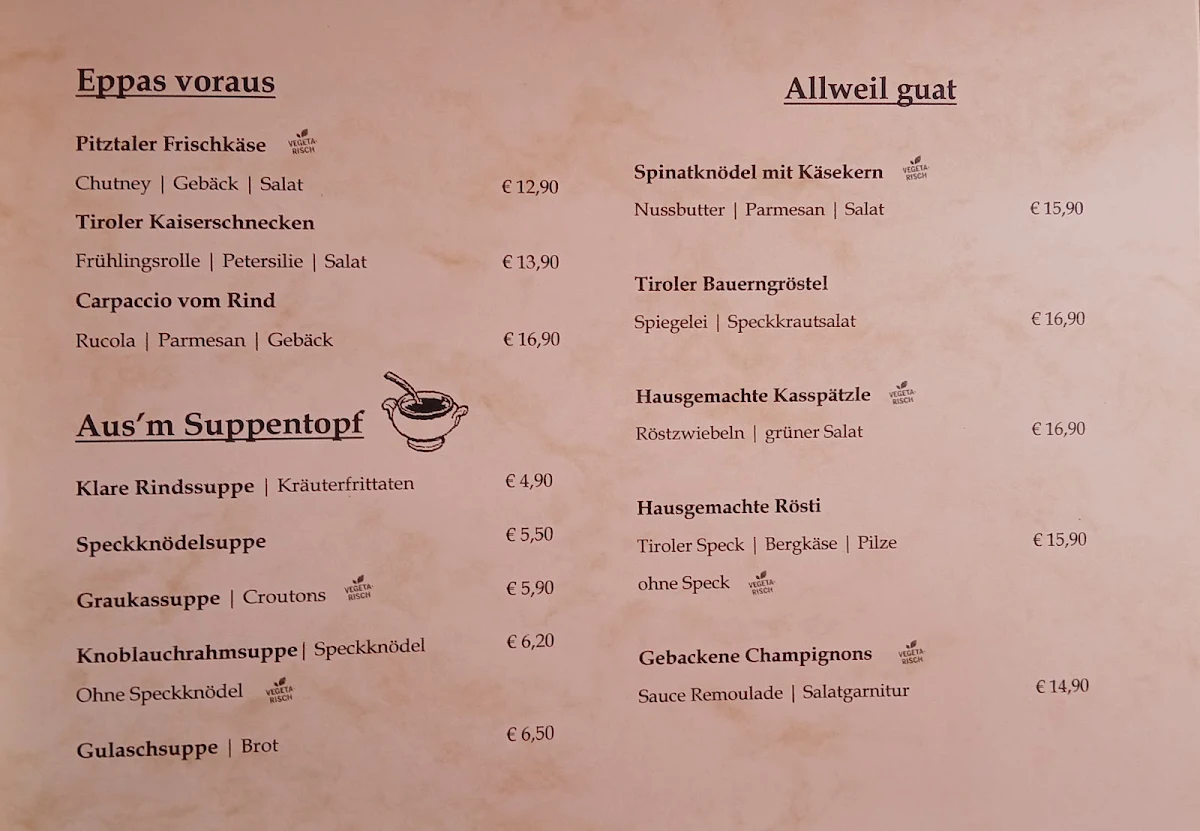 Speisekarte photo 1