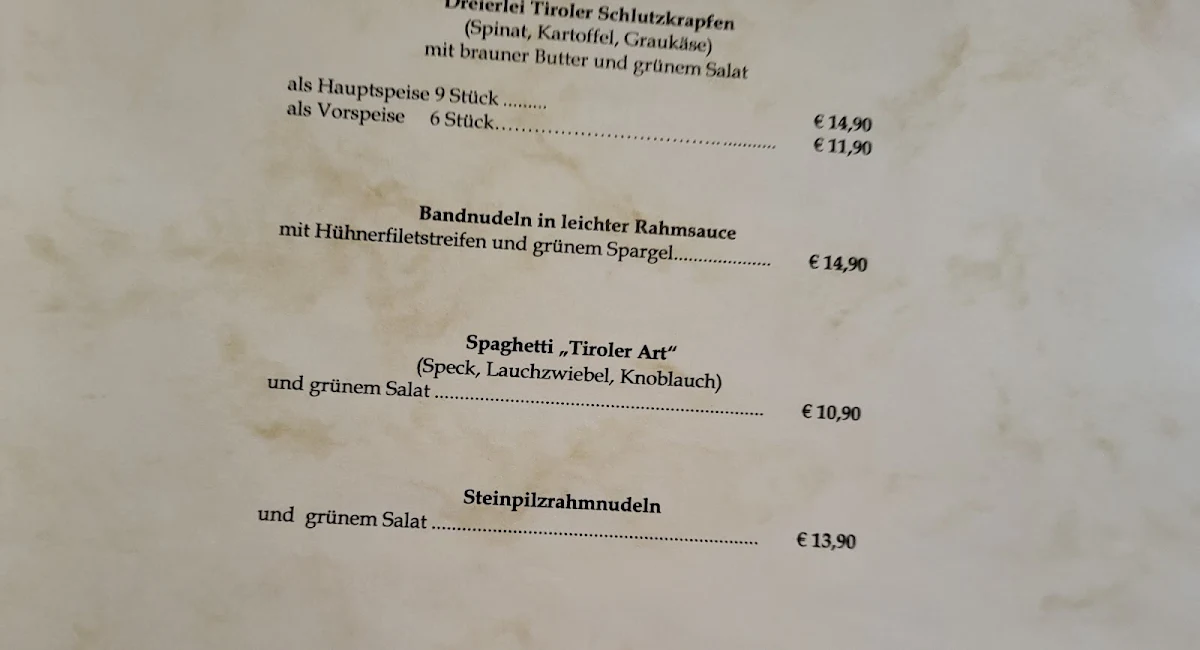 Speisekarte photo 5