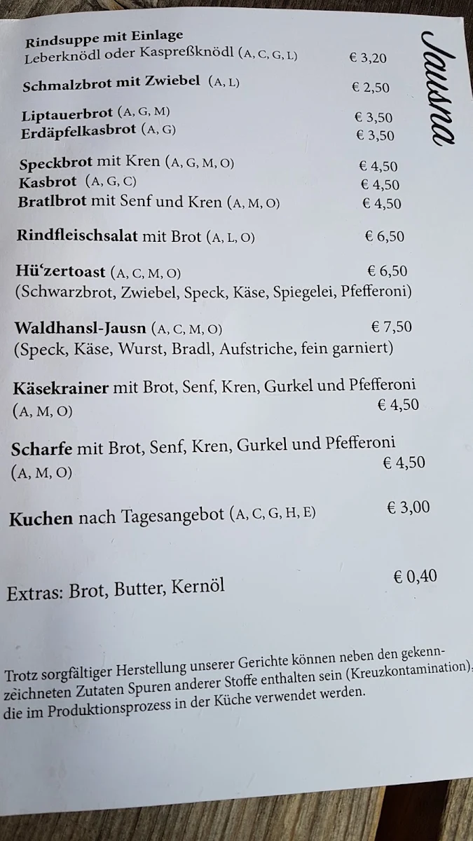 Speisekarte photo 5