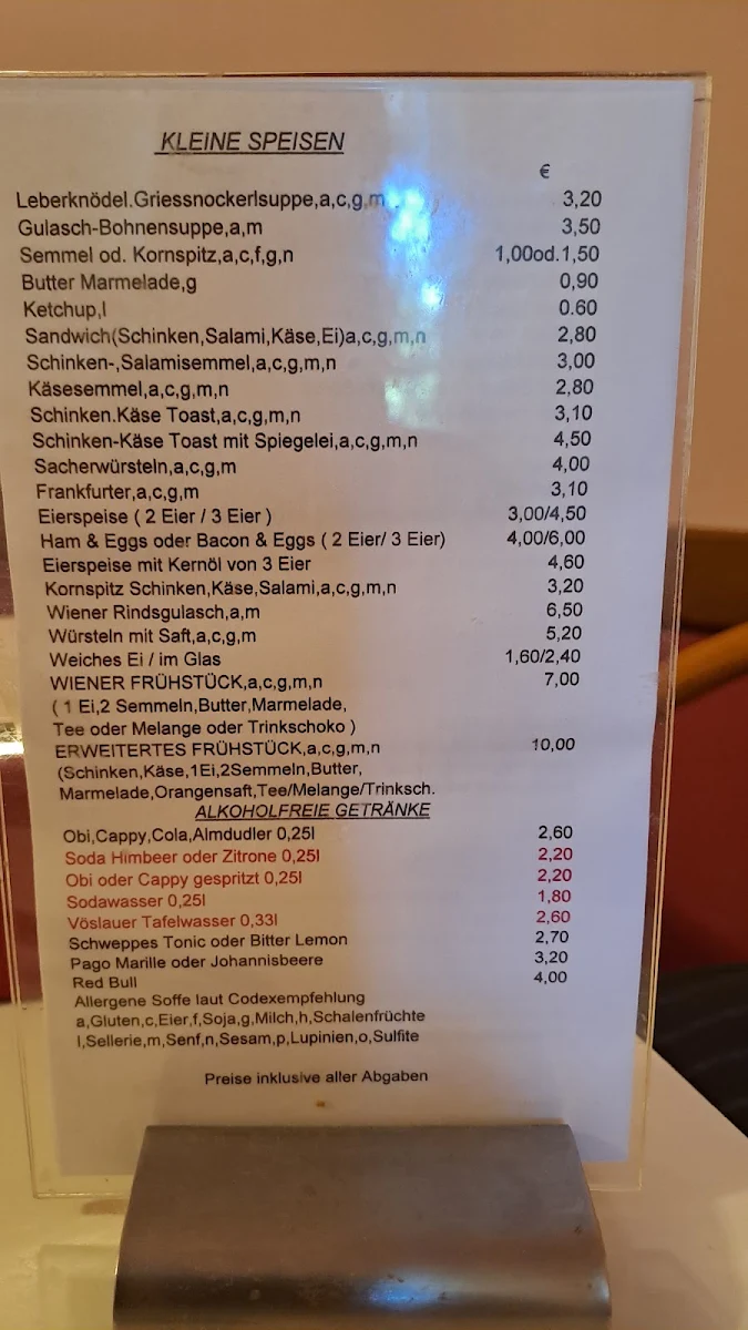 Speisekarte photo 1