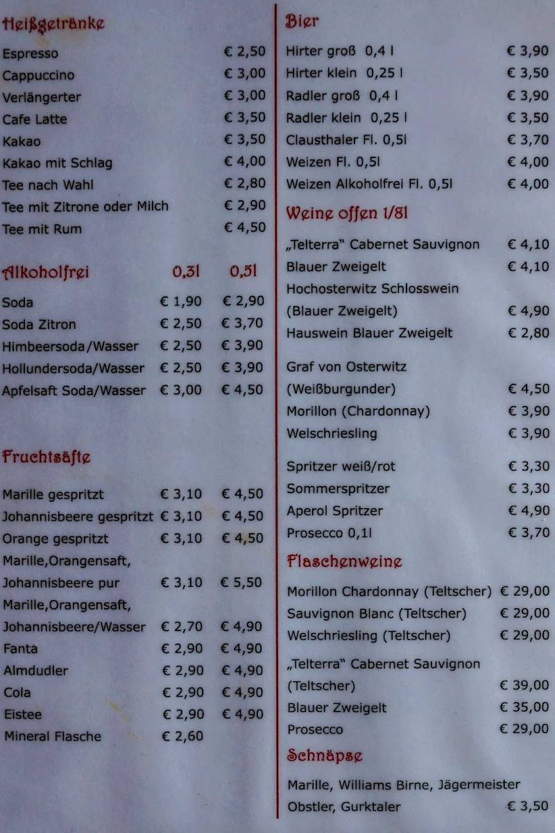 Speisekarte photo 6